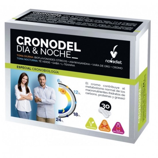 Cronodel Dia Y Noche Sin Gluten 30 Capsulas Nova Diet
