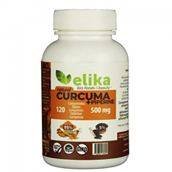Curcuma Piperine 120 Comprimidos Elika Foods