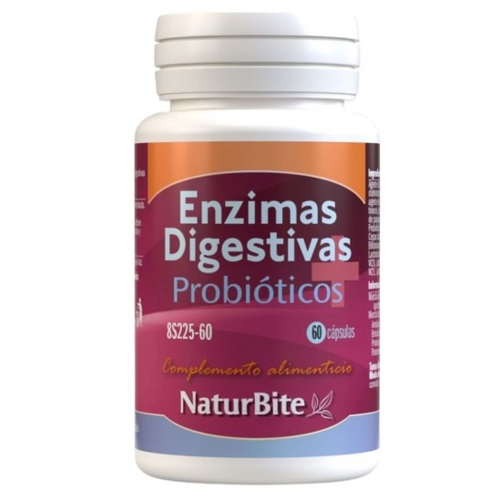 Enzimas Digestivas Probioticos 60caps Naturbite