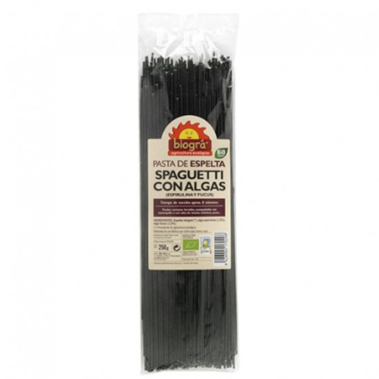 Espagueti de Espelta con Algas Bio Vegan 250g Biogra