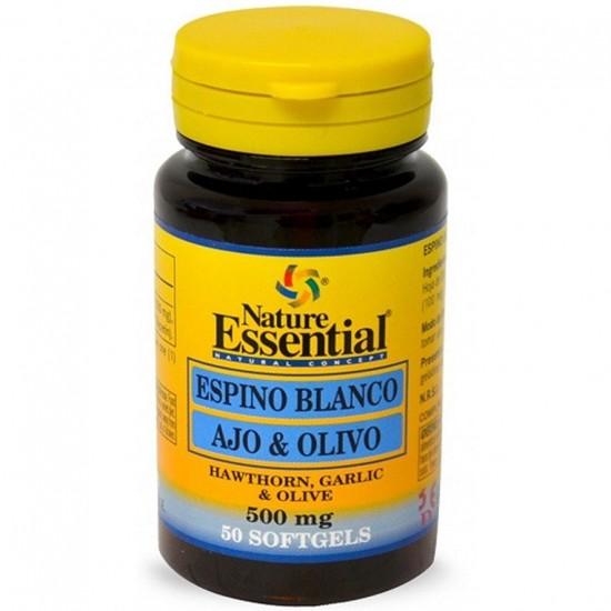 Espino Blanco Ajo y Olivo 500Mg 50 Perlas Nature Essential