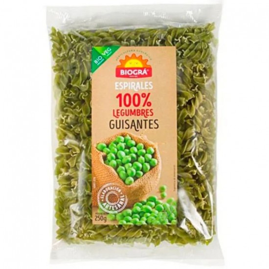 Espirales de Guisantes Vegan Bio 250g Biogra Espirales de Guisantes Vegan Bio 250g Biogra