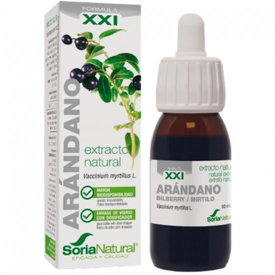 Extracto Natural de Arandano Formula XXI 50ml Soria Natural