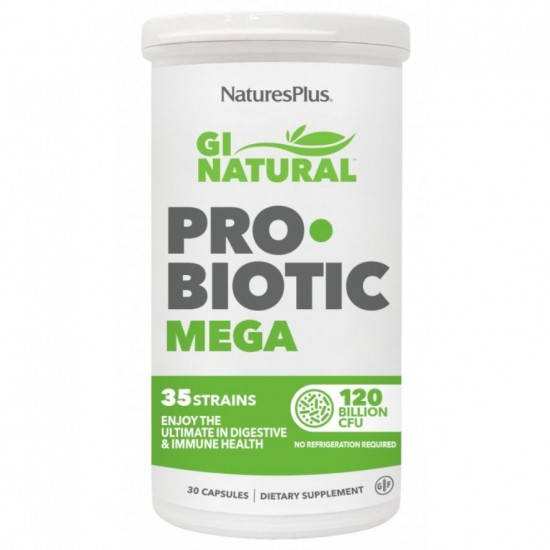 Gi Natural Probiotic Mega 30 Cápsulas Natures Plus