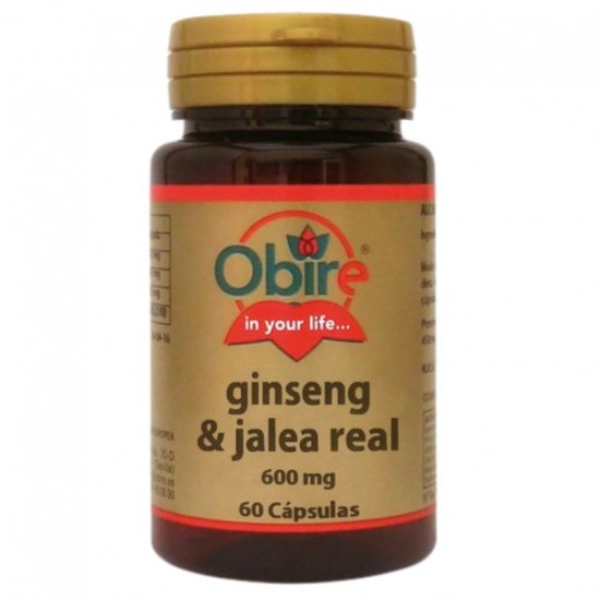 Ginseng y Jalea Real 600Mg 60caps Obire