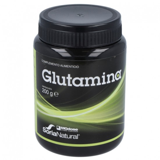 Glutamina Mgdose Polvo 200g Soria Natural