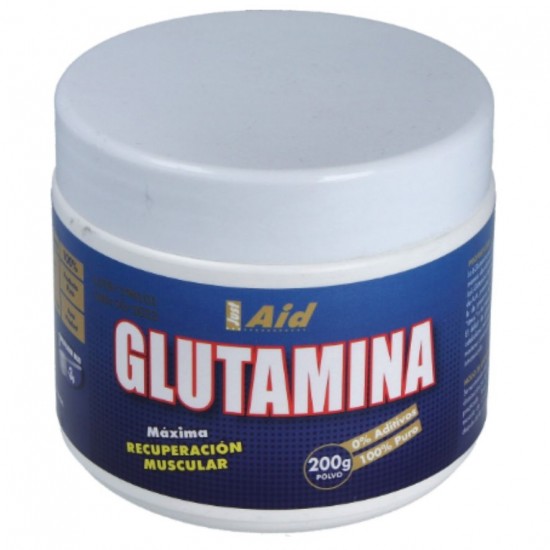 Glutamina Polvo 200g Just-Aid