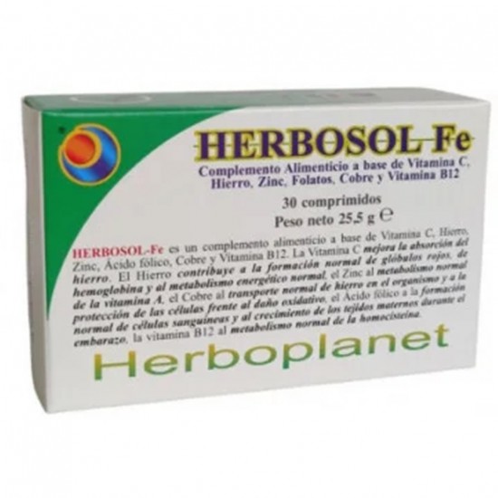 Herbosol Fe 30 Compirmidos Herboplanet