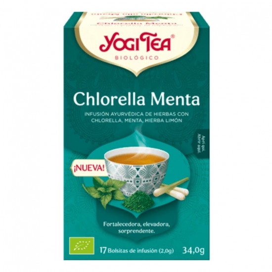 Infusion Chlorella Menta Bio 17inf Yogi Tea