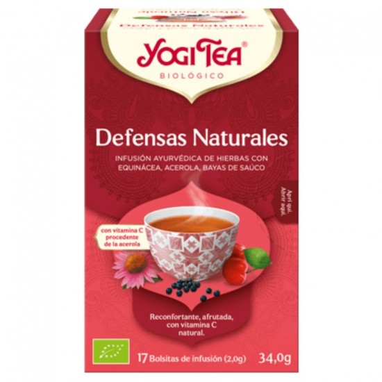 Infusion defensas Naturales Sin Gluten Bio Vegan 17inf Yogi Tea