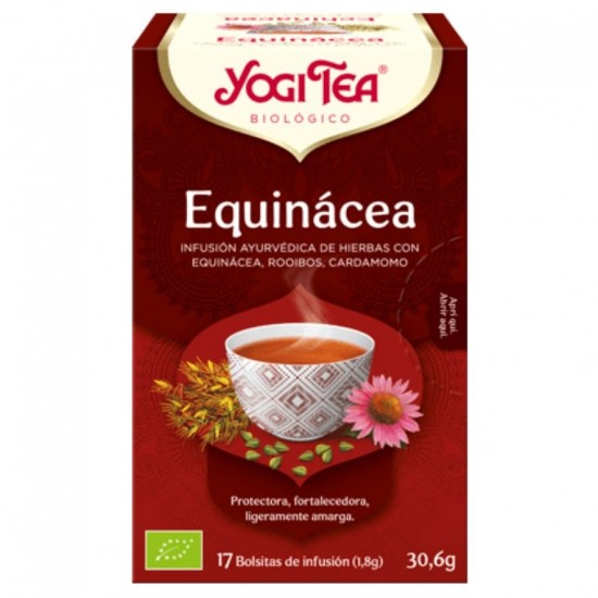 Infusion Equinacea Proteccion Sin Gluten Bio Vegan 17inf Yogi Tea