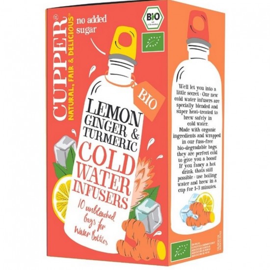 Infusion Fria con Limon Jengibre y Curcuma Eco 10inf Cupper Infusion Fria con Limon Jengibre y Curcuma Eco 10inf Cupper