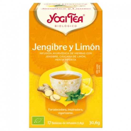Infusion Jengibre y Limon Sin Gluten Bio Vegan 6cajasx17inf Yogi Tea Infusion Jengibre y Limon Sin Gluten Bio Vegan 6cajasx17inf Yogi Tea