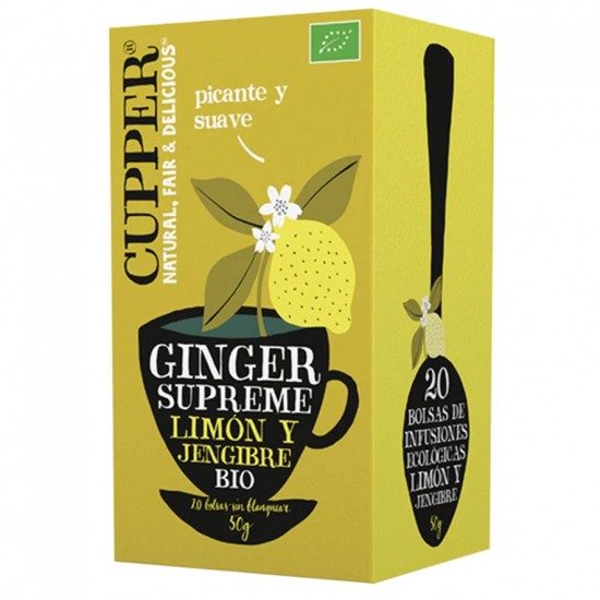 Infusion Limon y Jengibre Bio Vegan 20inf Cupper Infusion Limon y Jengibre Bio Vegan 20inf Cupper