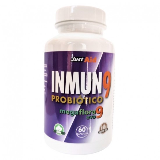 Inmun 9 Probiotico Sin Gluten Vegan 60caps Just-Aid