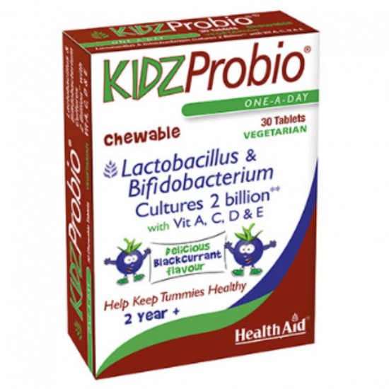 KidzProbio Masticable 30comp Health Aid