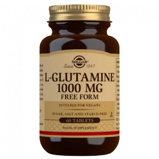 L-Glutamina 1000Mg Sin Gluten Vegan 60comp Solgar