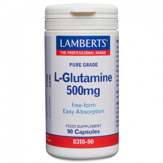 L-Glutamina 500Mg 90caps Lamberts