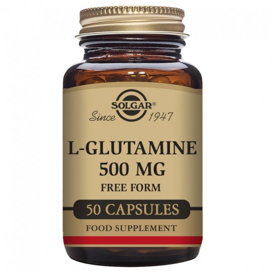 L-Glutamina 500Mg Sin Gluten Vegan 50caps Solgar