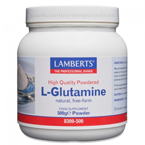 L-Glutamina Polvo Vegan 500g Lamberts