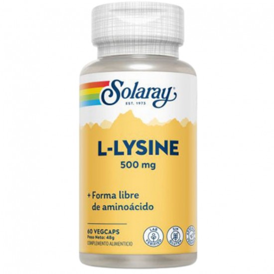 L-Lisina 500Mg 60caps Solaray