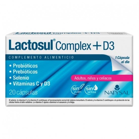 Lactosul Complex D3 Sin Gluten 20caps Natysal