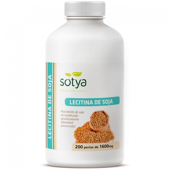 Lecitina de Soja 1600mg 200 Perlas Sotya Lecitina de Soja 1600mg 200 Perlas Sotya
