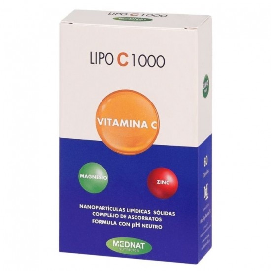 Lipo C 1000 Vitamina C Liposomada 60caps Mednat Nutricion Lipo C 1000 Vitamina C Liposomada 60caps Mednat Nutricion