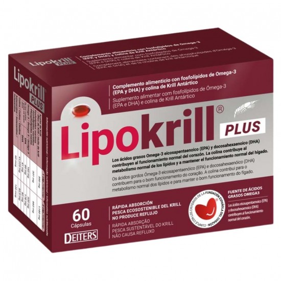 Lipokrill Plus 60 Deiters | 60 Capsulas