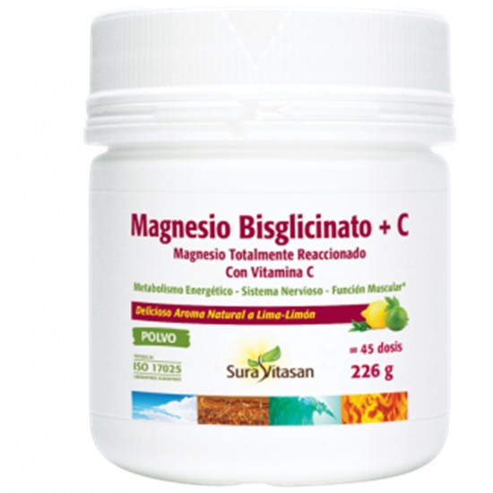 Magnesio Bisglicinato+C 226g Sura Vitasan Magnesio Bisglicinato+C 226g Sura Vitasan