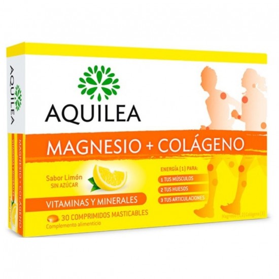 Magnesio Colageno Masticables 30comp Aquilea Magnesio Colageno Masticables 30comp Aquilea