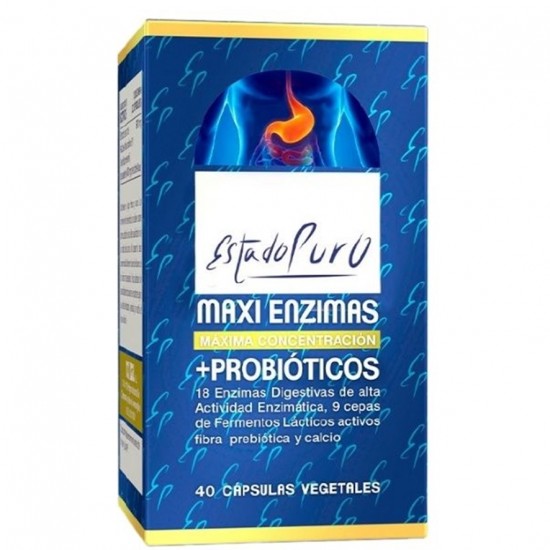 Maxi Enzimas + Probioticos 40 Capsulas Tongil
