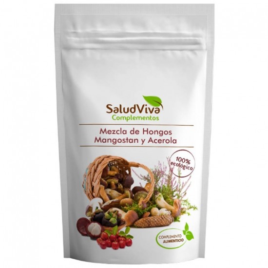 Mezcla Hongos Mangostan Acerola Eco 125g Salud Viva Mezcla Hongos Mangostan Acerola Eco 125g Salud Viva