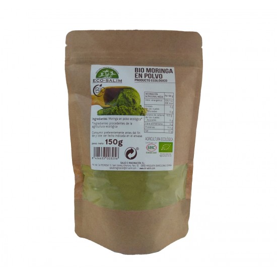 Moringa en Polvo Sin Gluten Bio Vegan 150g Eco-Salim