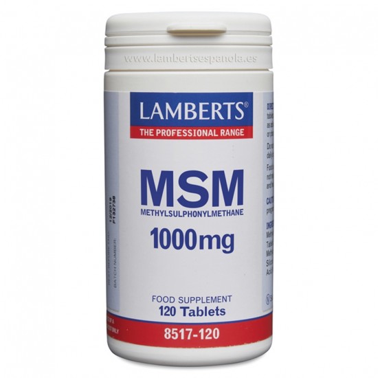 MSM 1000Mg Vegan 120caps Lamberts