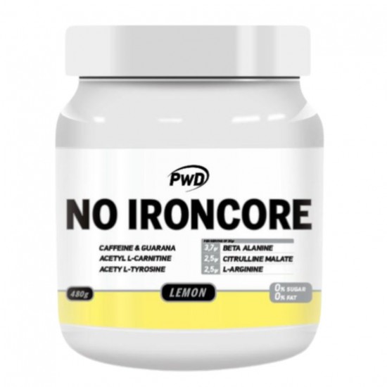 N.O. Ironcore Pre-Entrenamiento Sabor Limon 480g PWD