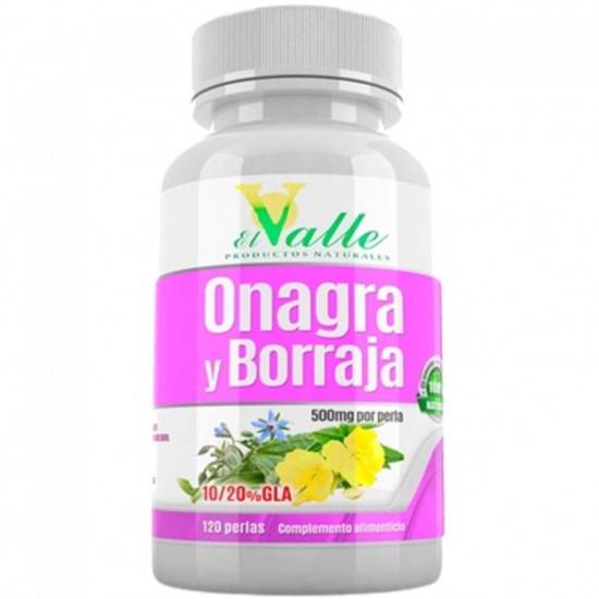 Onagra Borraja y Vitamina-E 120 Perlas El Valle