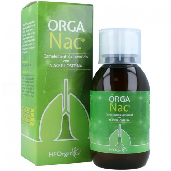 Orga NAC Acetil L-Cisteina Jarabe Sin Gluten Vegan 150ml Hf Organics