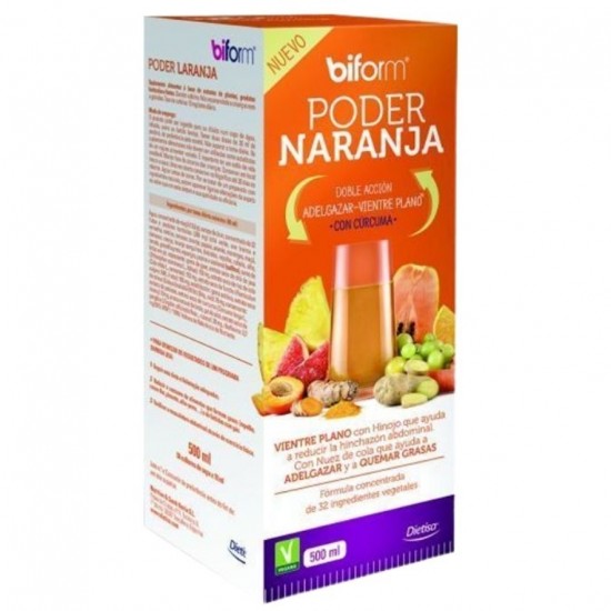 Poder Naranja Doble Accion Vegan 500ml Biform Dietisa Poder Naranja Doble Accion Vegan 500ml Biform Dietisa