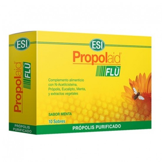 Propolaid Flu Propolis Purificado Sin Gluten 10 Sobres Trepat-Diet-Esi
