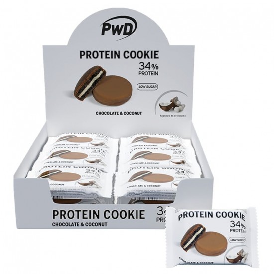 Protein Cookies Choco Coconut 30g x18uds PWD Protein Cookies Choco Coconut 30g x18uds PWD