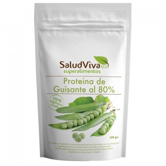 Proteina de Guisante en Polvo Sin Gluten Bio Vegan 250g Salud Viva