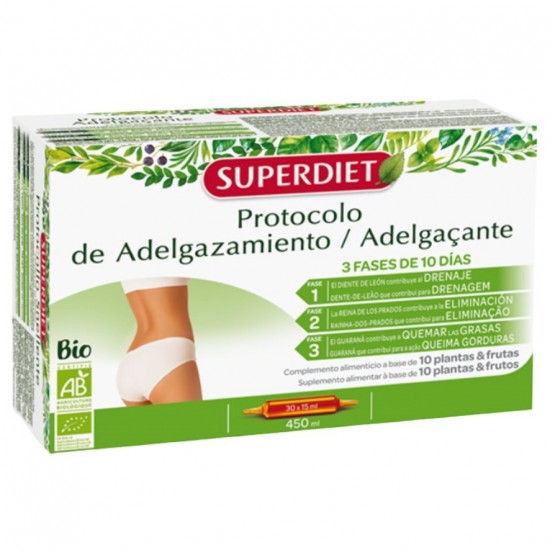 Protocolo de Adelgazamiento 30 Ampollas Super Diet Protocolo de Adelgazamiento 30 Ampollas Super Diet