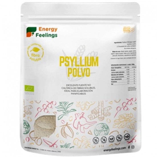 Psyllium en Polvo Sin Gluten Eco Vegan 500g Energy Feelings