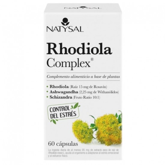 Rhodiola Complex Sin Gluten Vegan 60caps Natysal