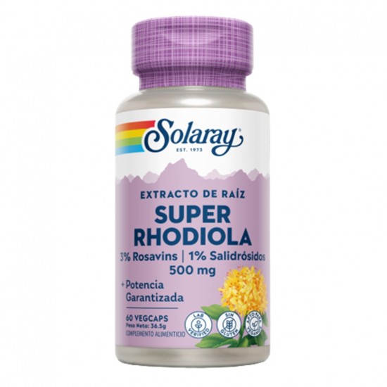 Super Rhodiola Root Extract Rosea 500Mg 60caps Solaray