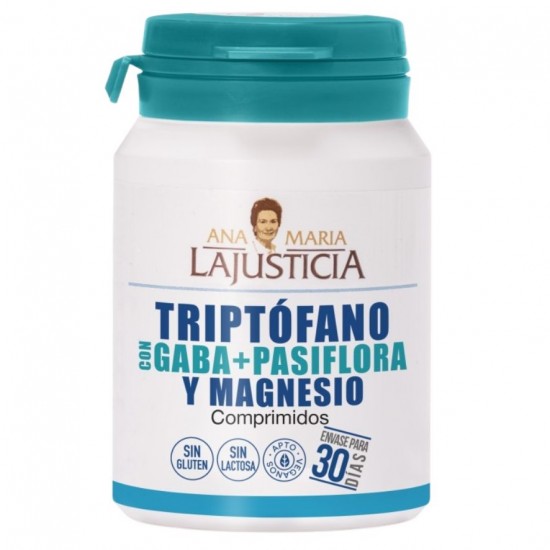 Triptofano Gaba Pasiflora Mg Vegan 60caps Ana Maria Lajusticia