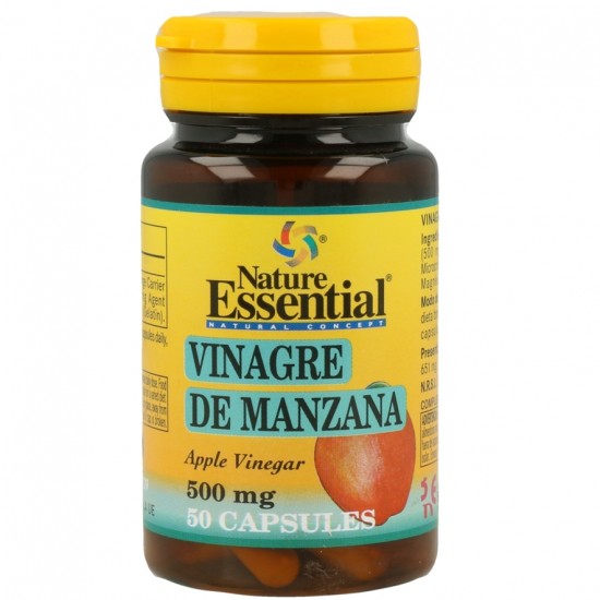 Vinagre Manzana 500Mg 50caps Nature Essential Vinagre Manzana 500Mg 50caps Nature Essential