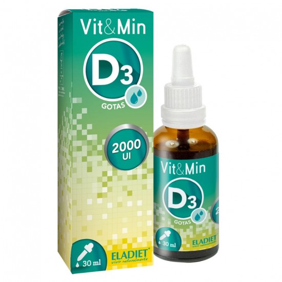 Vit&Min Vitamina D3 Gotas 2000Ui 30ml Eladiet