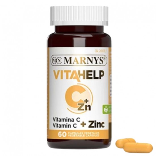 VitaHelp Vitamina-C 500Mg + Zinc 25Mg Vegan 60caps Marnys